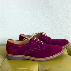 Halogen purple suede oxfords